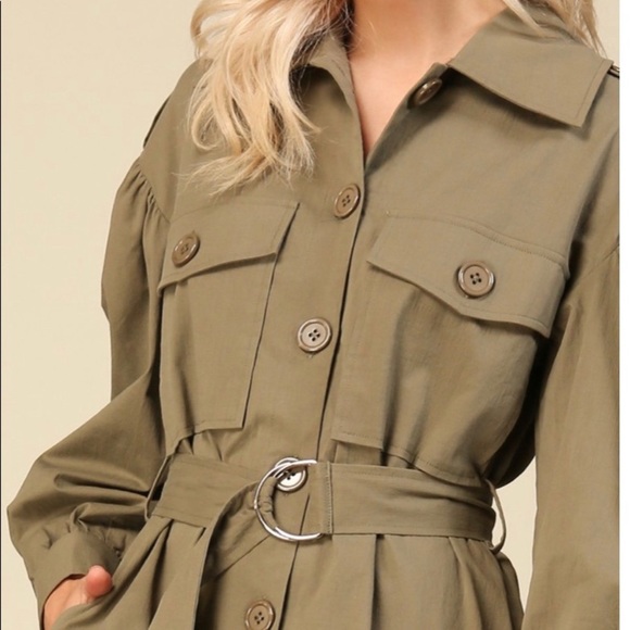 Line + Dot Gramercy Button Down Belted Dress - Picture 15 of 16